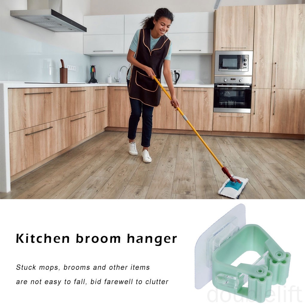 Giá treo chổi/ cây lau nhà gắn tường tiện lợi