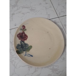 Dĩa lớn 20 cm vẽ bông kiểu xưa