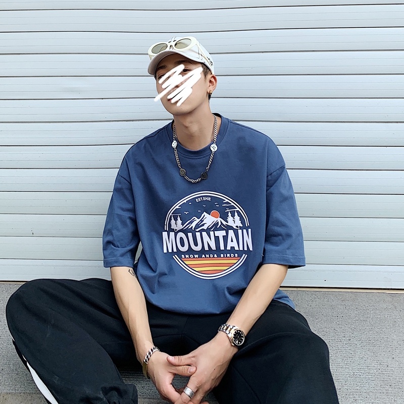 áo thun 100% cotton Nam Tay Ngắn 3 Màu Tùy Chọn Size M-8Xl