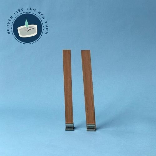Bộ Bấc Nến Gỗ + Chân Kẹp Không Khói  Bấc nến handmade Nguyên liệu làm nến thơm