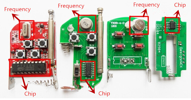 Set 5 Điều Khiển Từ Xa Tự Sao Chép DK035 Không Dây 3 Nút 315 / 433MHZ Thông Dụng Cho Cửa Ga Ra Vào