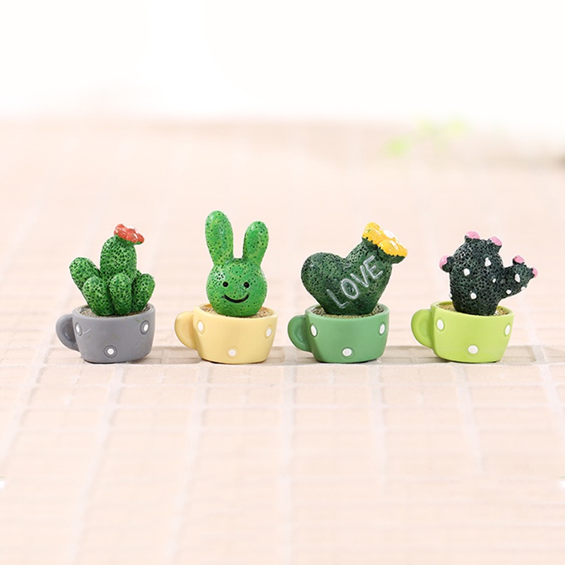 Mô Hình Cây Xương Rồng Mini Nhân Tạo Trang Trí Tiểu Cảnh/Tiểu Cảnh