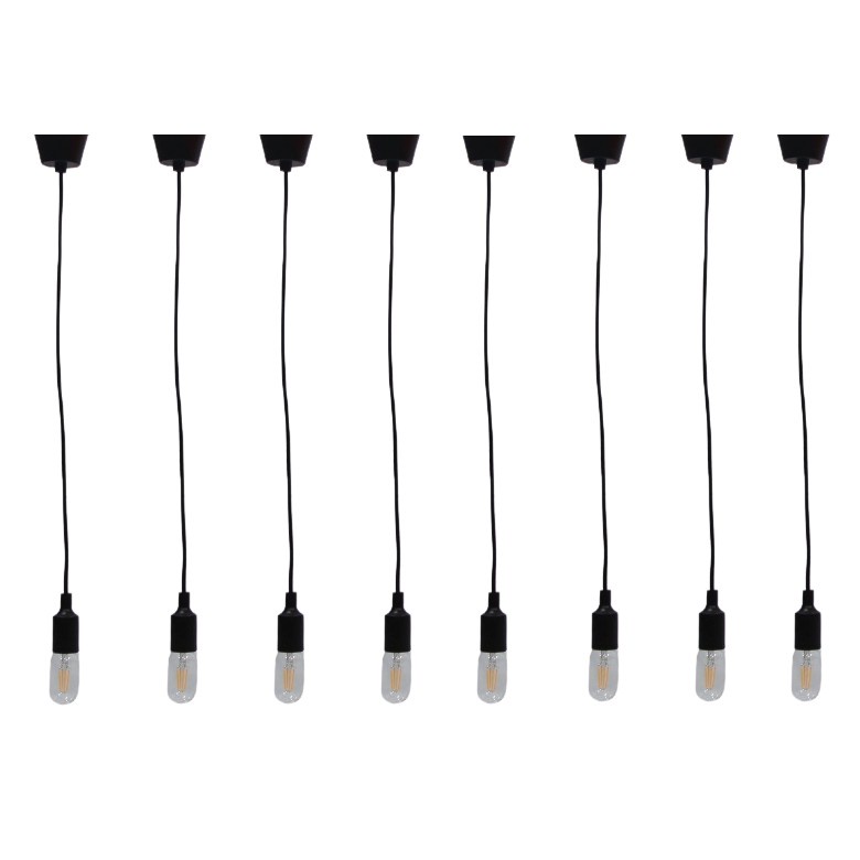Bộ 8 dây đèn thả bóng đèn Led trang trí Edison T45 4W