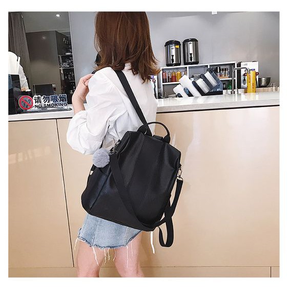 BALO DA PU PHỐI GIỮA KIÊM TÚI XÁCH ĐEO VAI ĐEO CHÉO CHỐNG TRỘM ĐI HỌC VÀ ĐI DU LỊCH 812 BL29