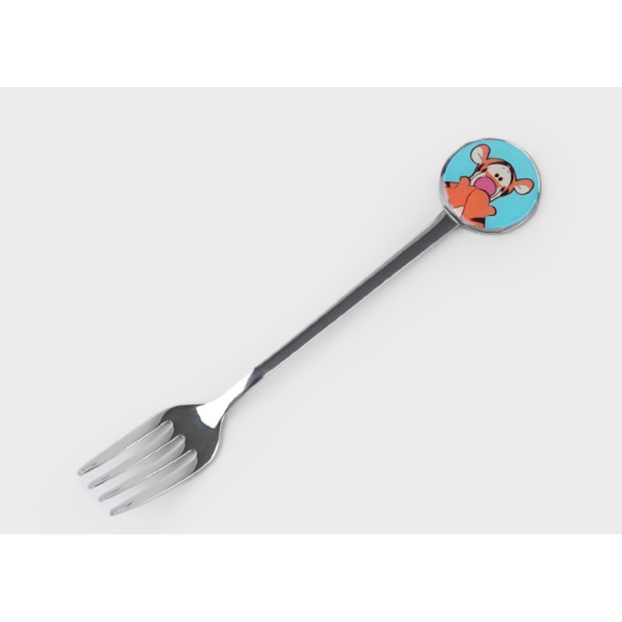 DAISO Bộ Muỗng / Nĩa Uống Trà Hình Gấu POOH 2 Kiểu Hàn Quốc