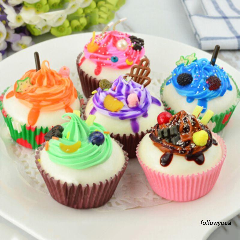 Mô Hình Bánh Cupcake Nhân Tạo Độc Đáo Trang Trí Nhà Cửa / Làm Đạo Cụ Chụp Ảnh