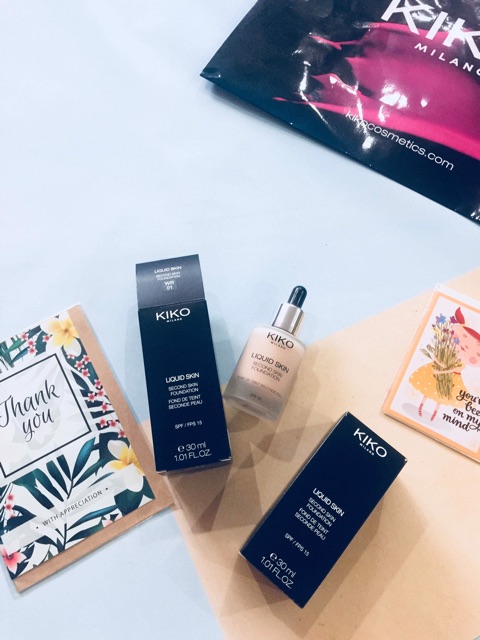 [HÀNG CHÍNH HÃNG] KEM NỀN KIKO LIQUID SKIN FOUNDATIOn Không Gây Bếp Dính