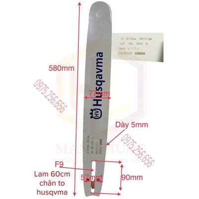 Lam 60Cm Chân To Husqavma thụy điển máy cưa 365 lam máy cưa phụ tùng máy cưa