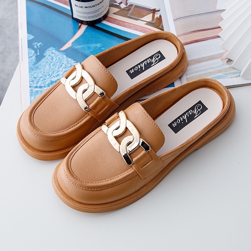 Dép sục nữ GG đi mưa chống trơn trượt Dép sục nhựa đi mưa chữ GG