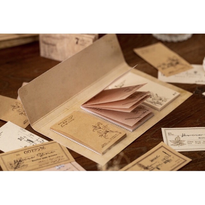 [YB038] Set giấy vintage làm bullet journal🍁🍁🍁