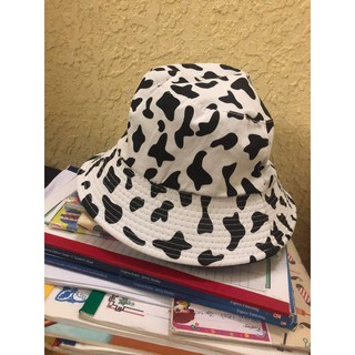 NÓN bucket bò sữA siêu Hot MŨ vành tròn hoạ tiết bò sữa phong cách Unisex Nam & Nữ