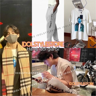 (Quà tặng kèm card ) áo thun hình người xanh và jogger xám V Kim Taehyung in the soop
