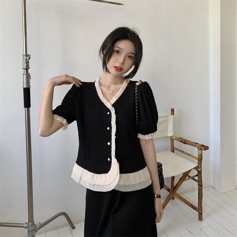 Áo Sơ Mi Nữ Ngắn Tay Thời Trang Mùa Hè Dễ Phối Đồ