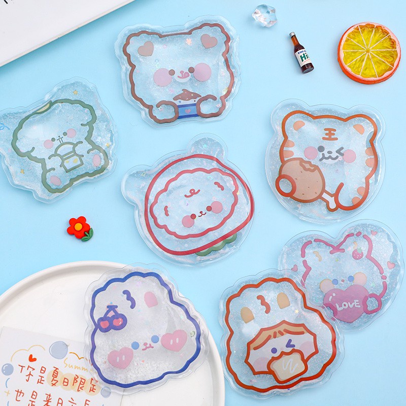 Túi làm mát dạng gel mini, túi đá làm mát di động, dễ thương