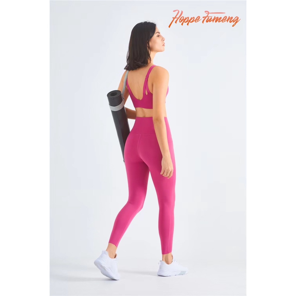 Quần tập yoga HOPPE FUMENG lưng cao có túi năng động thời trang dành cho nữ