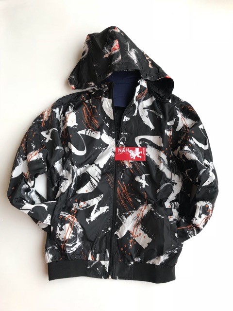 Áo khoác nam có mũ  màu đen