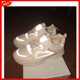 giày thể thao nữ dạ quang màu hồng hot hit 2020