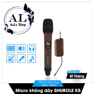[FREESHIP 99K]_Micro Không Dây Karaoke Shubole K5 -1 Mic
