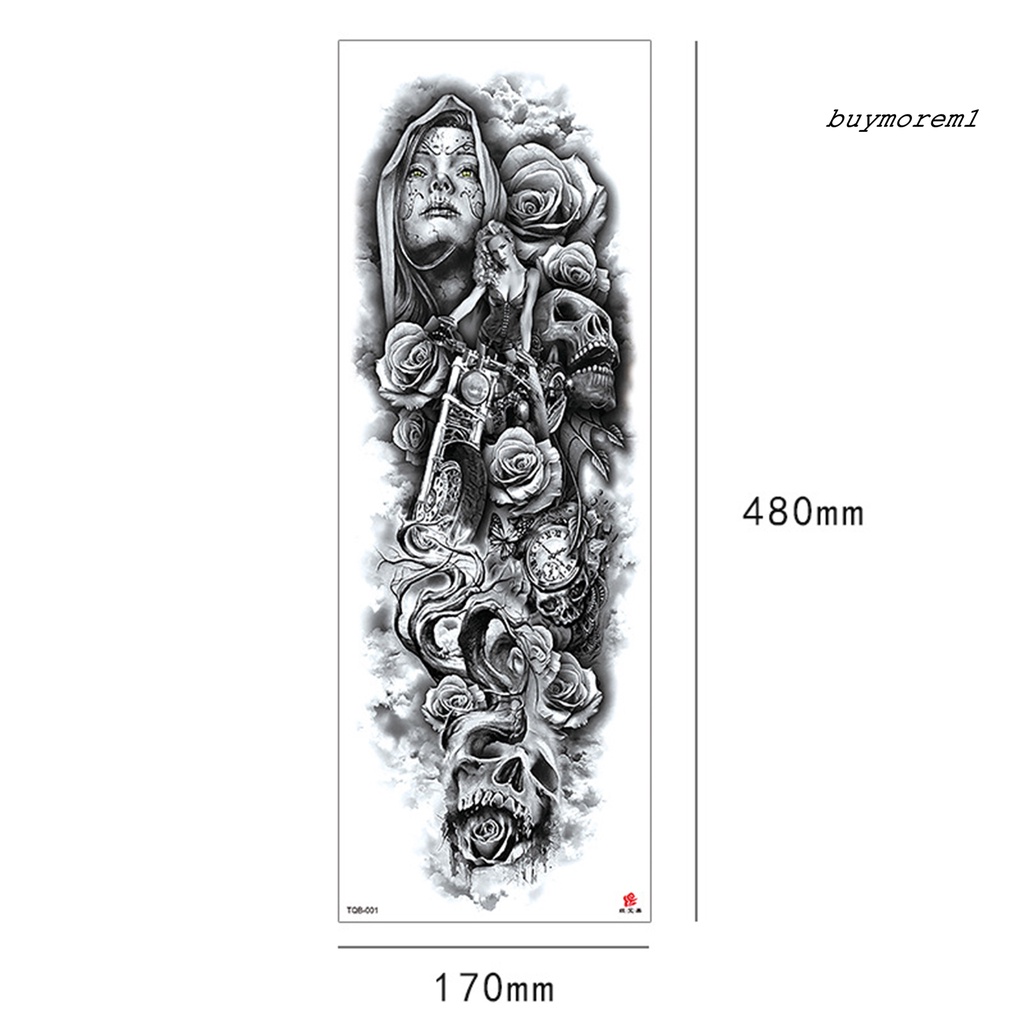 Hình xăm dán tạm thời toàn bộ cánh tay chống thấm nước sành điệu