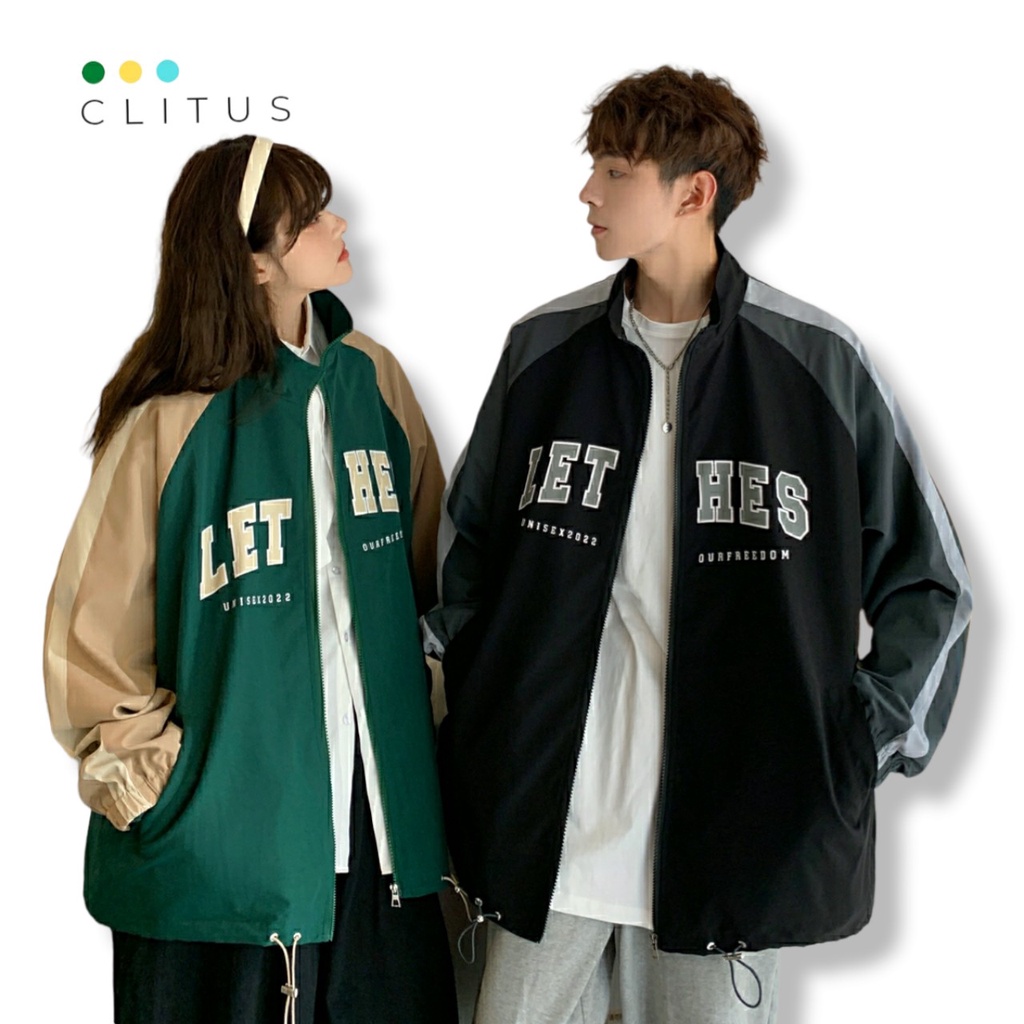 Áo Khoác Dù Bomber Unisex Form Rộng Cá Tính - CLITUS