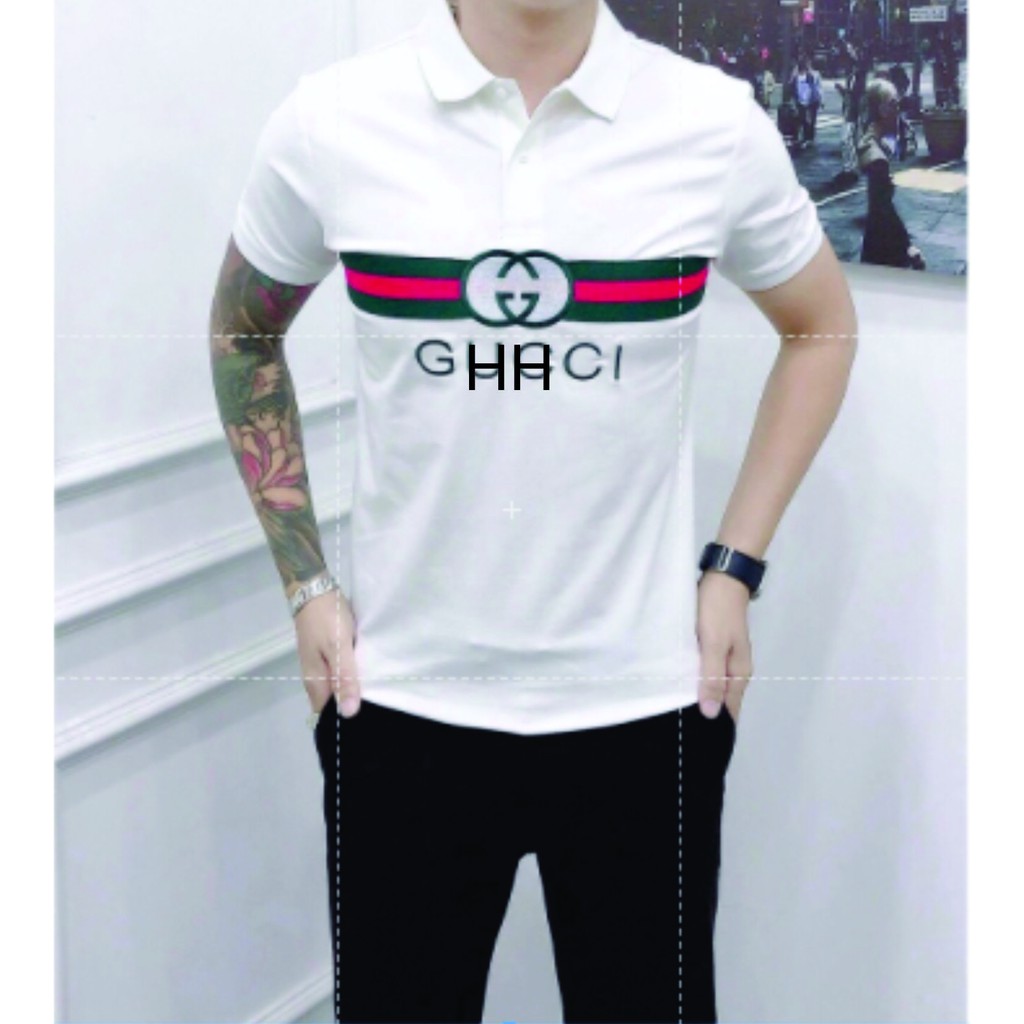 Áo thun nam polo tay ngắn có cổ thêu họa tiết chất cotton co giãn dày đẹp cao cấp AHFASHION | BigBuy360 - bigbuy360.vn