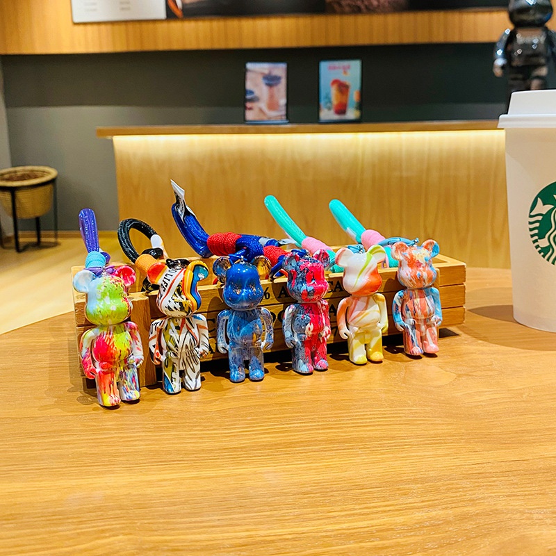 DISNEY Mới Móc Chìa Khóa Hình Gấu Nhiều Màu Sắc Dễ Thương Cho Cặp Đôi