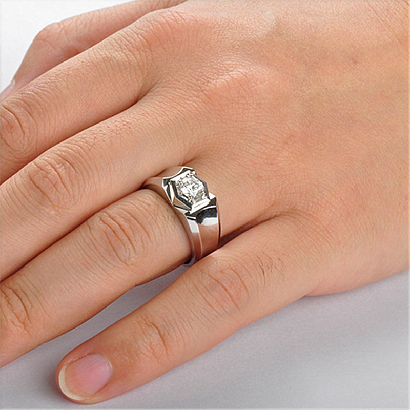 Nhẫn đeo tay phong cách hàn quốc 925 2 lớp thời trang cho nam