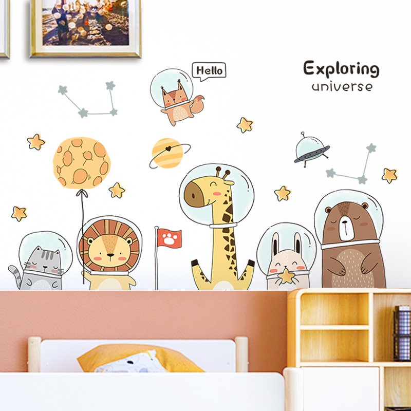 Decal dán tủ gạch men nhà tắm Orange trang trí phòng cho bé SIBI