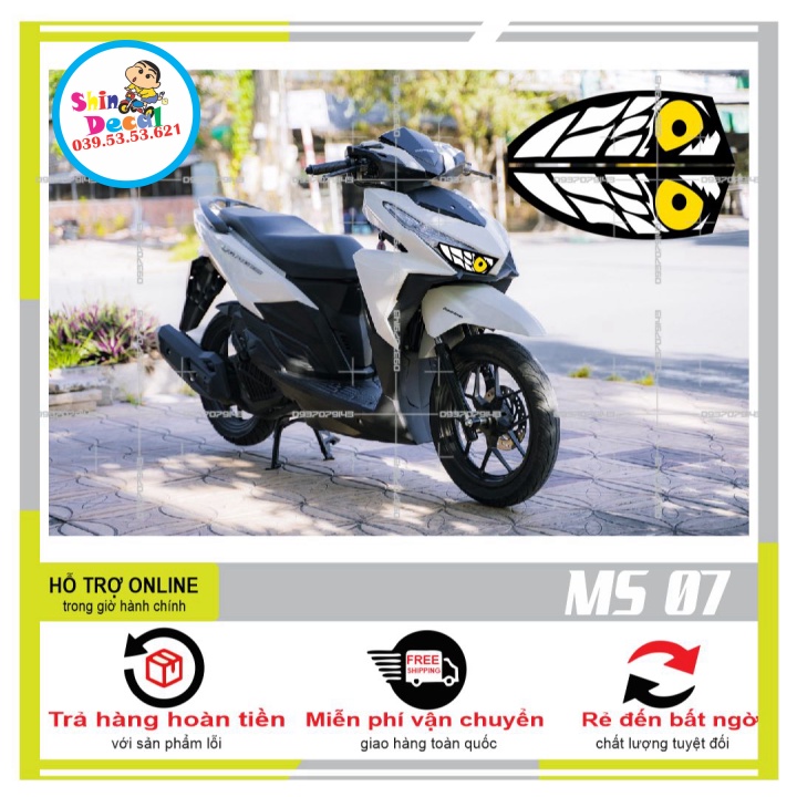 TEM DÁN ĐÈN SƯƠNG MÙ XE VARIO 2017 (DECAL TRONG SUỐT) MS 07 - SHINDECAL2