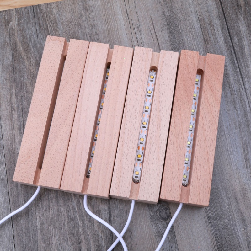 Đế Đứng Cho Đèn LED Bằng Thủy Tinh Pha Lê 3D Có Thể Điều Chỉnh