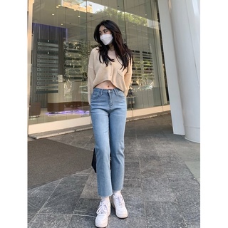 Quần bò ống đứng co giãn tốt laya jeans