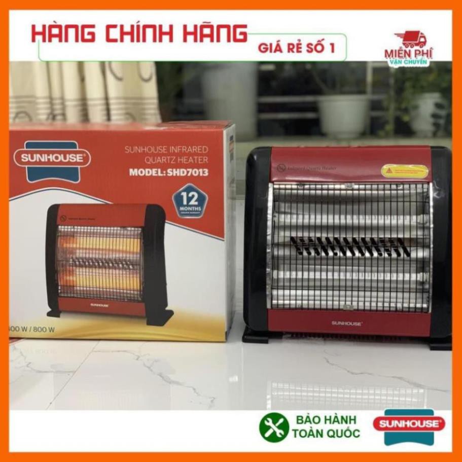 Đèn sưởi 2 bóng Sunhouse SHD7013, Máy sưởi sunhouse SHD7013, tốc độ làm ấm nhanh, tỏa nhiệt đều.