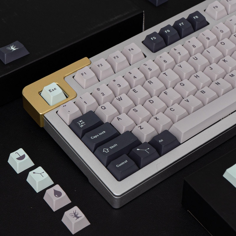 Bộ 130 Nút Bàn Phím Pbt In Chữ Tiếng Anh Dành Cho Bàn Phím Cơ 61 / 64 / 68 / 75