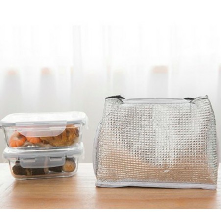 Túi Đựng Cơm Hoạ Tiết Cá / Hoa Bản Ngang (24x16x16cm)