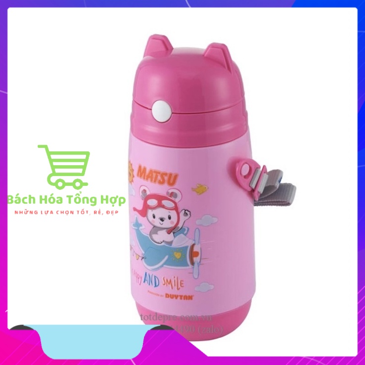 Bình nước giữ nhiệt Matsu Duy Tân dùng cho học sinh dung tích 400ml