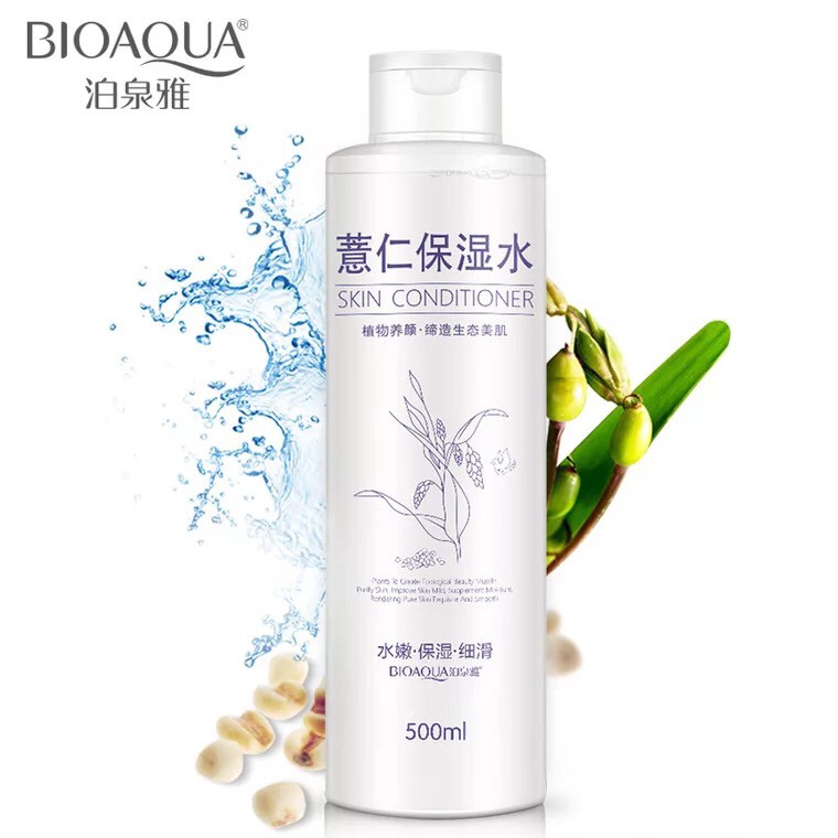 Nước hoa hồng chăm sóc da mặt Toner Bioaqua 500ml