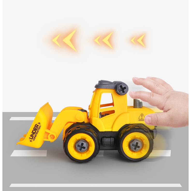 Bộ Đồ Chơi Lắp Ráp Máy Xúc Trượt Tháo Rời Được