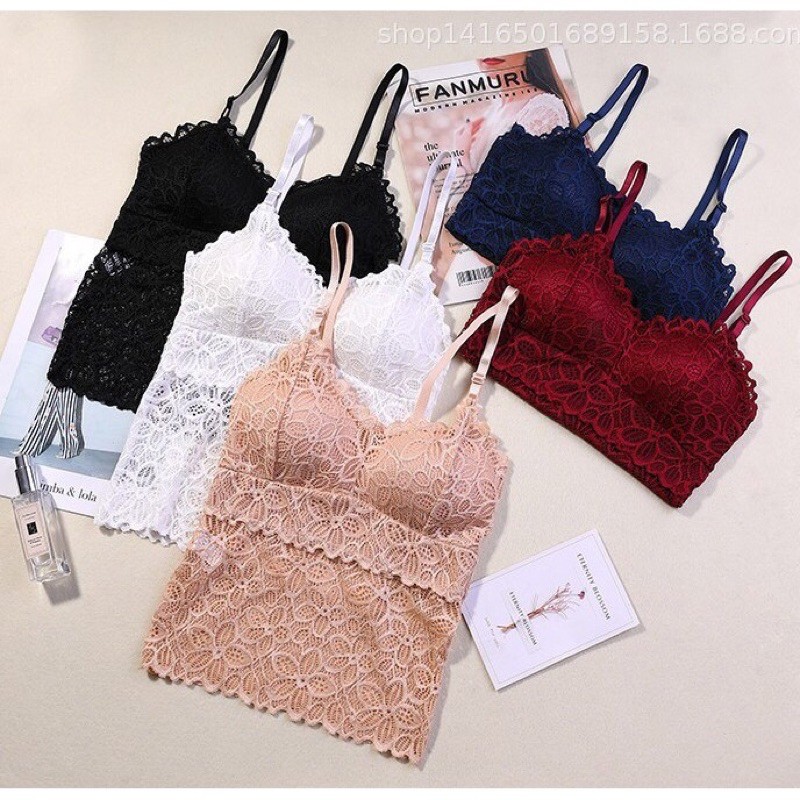 [CỰC HÓT] Bra ren Thái 2 dây dáng dài sexy