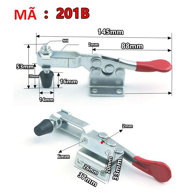 Bộ 02 Kẹp phôi nhanh - Quick Clamps