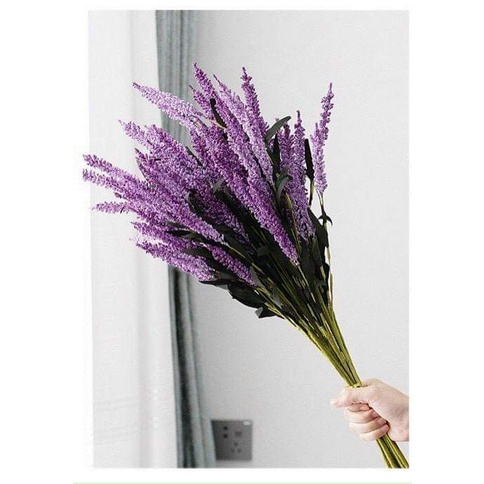 [VIDEO THÂT] Hoa giả cao cấp  Cành Hoa Lavender xốp trang trí decor nhà cửa