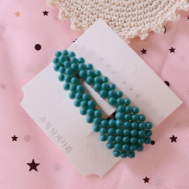 Kẹp tóc đính hạt phong cách Hàn Quốc dễ thương cho bé gái