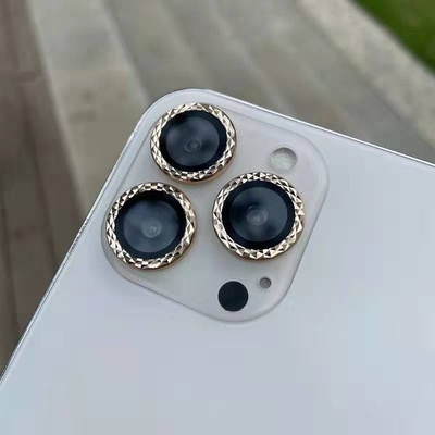 Viền dán đính hạt kim cương bảo vệ camera cho iPhone 14 Plus 11 12 13 Pro Max