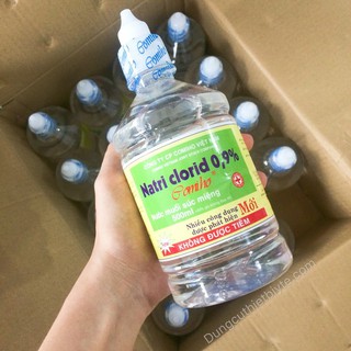 Nước muối sinh lý chai 500ml( giao ngẫu nhiên)
