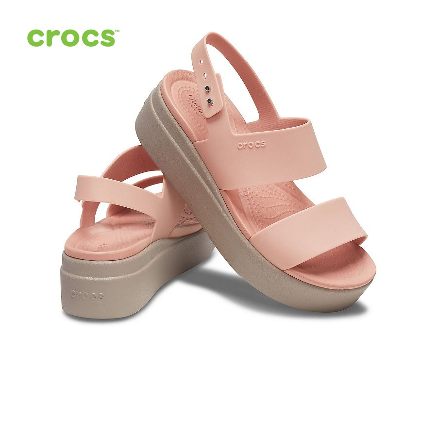 Dép sandal đế xuồng nữ CROCS Brooklyn 206453-6RT