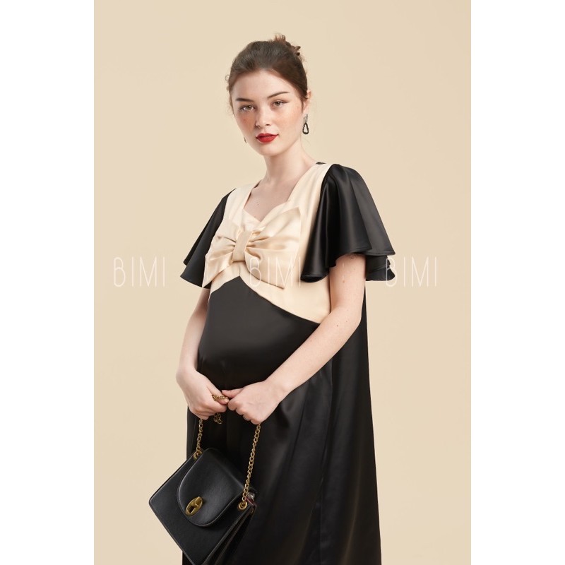 ĐẦM ĐEN MIX NƠ - BIMI