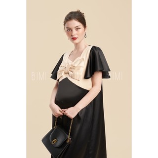 Đầm đen mix nơ - bimi