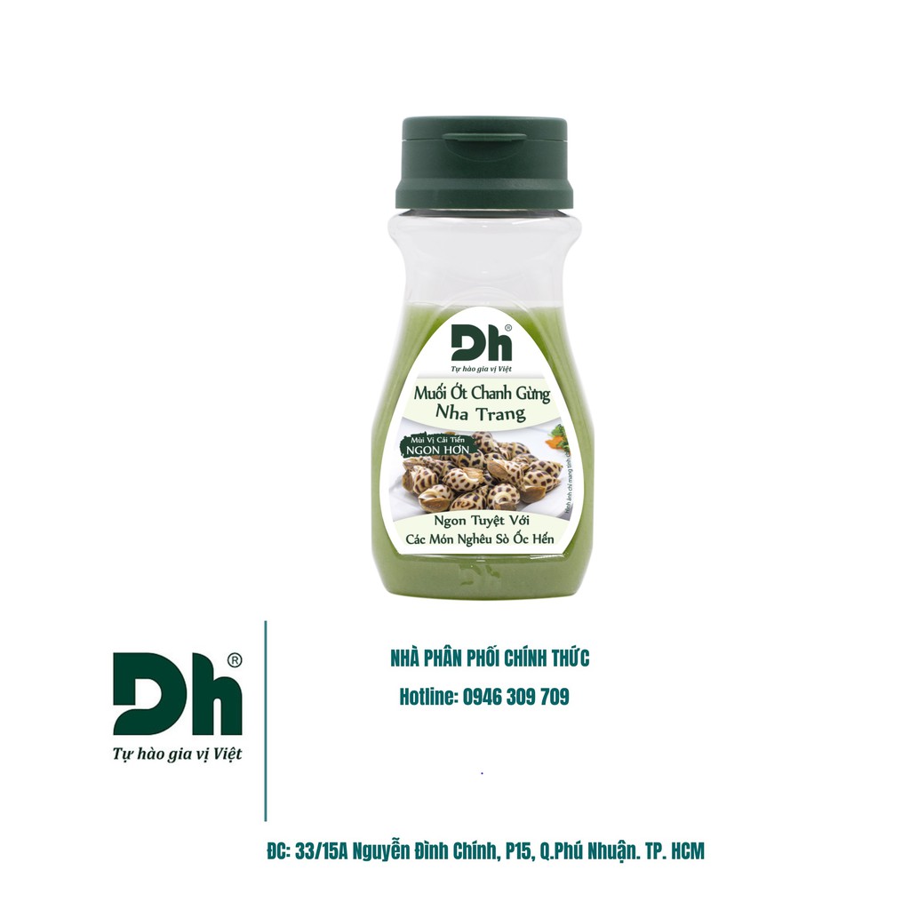 [Chính Hãng]Hũ Muối Ớt Chanh Gừng Nha Trang - Thương hiệu DH Foods | BigBuy360 - bigbuy360.vn