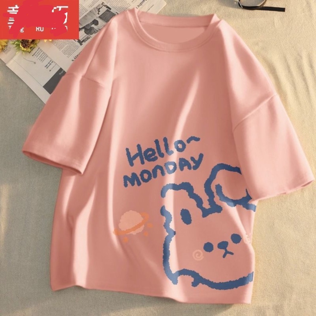 Áo bé gái size đại 28kg áo size m, vải cotton mịn thấm hút mồ hôi AP THỎ HELLO