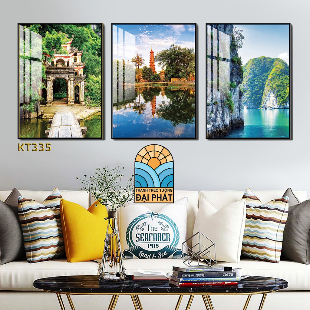 Tranh phòng ngủ phong cảnh xả kho giá rẻ đã có khung