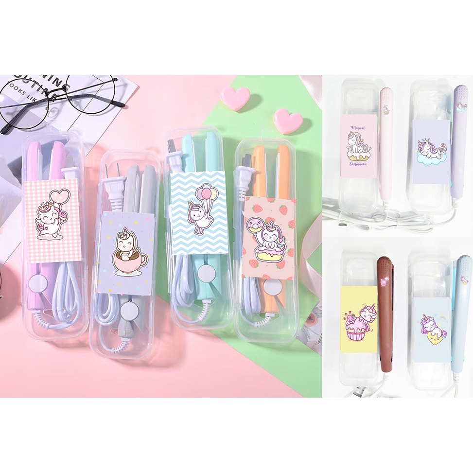 Máy là tóc trà sữa MLI2 cute stitch phi hành gia 12 cung hoàng đạo ngựa thần siêu anh hùng mèo may mắn gấu thỏ cherry